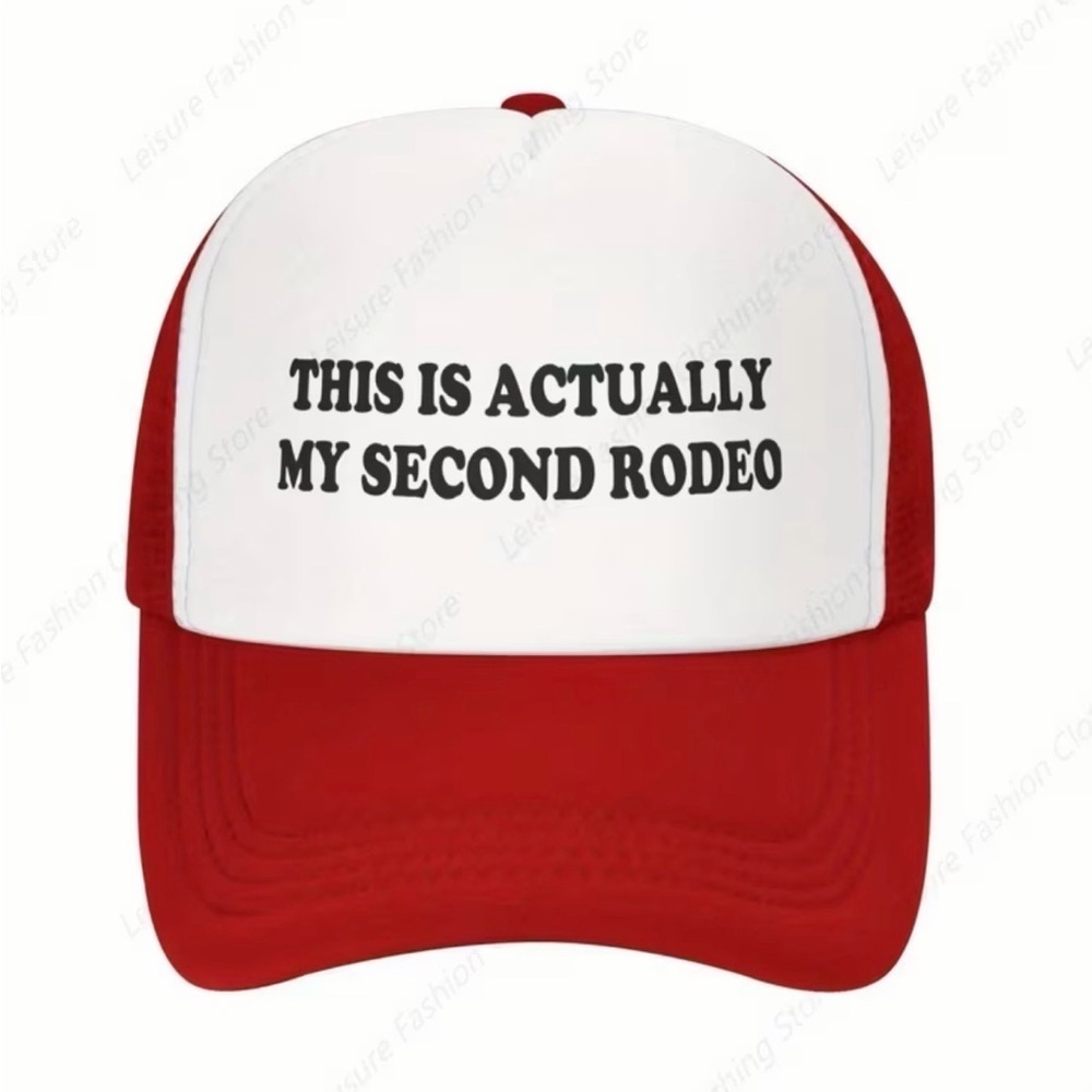 Funny Western Trucker Hat – This Is Actually My Second Rodeo SnapBack Cap